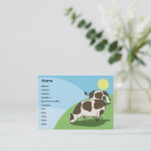 Carte De Visite Vaches - potelées (Debout devant)