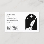 Carte De Visite Vacuum cleaner logo cleaning Business Card (Dos)