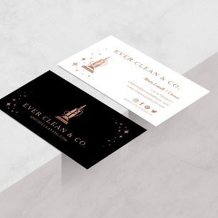 Carte De Visite Vacuum Professionnel Entreprises de ménage et de n