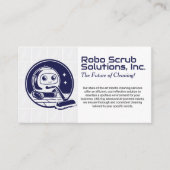 Carte De Visite Vacuumage d'un robot | Services de nettoyage (Devant)