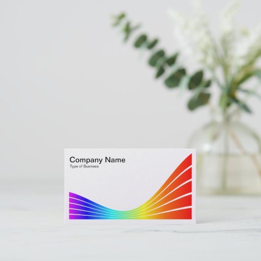 Carte De Visite Vague à ruban - Spectrum (Debout devant)