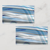 Carte De Visite Vague bleue 3 (Devant / Derrière)