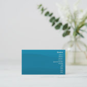 Carte De Visite Vague bleue - affaires (Debout devant)