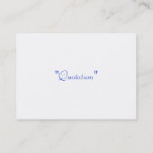 Carte De Visite Vague bleue de mer (Dos)