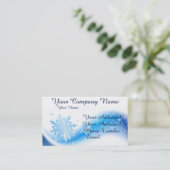 Carte De Visite Vague de flocon de neige (Debout devant)