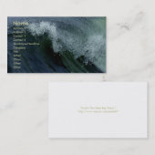 Carte De Visite Vague de la nature (Devant / Derrière)