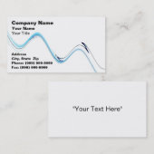 Carte De Visite Vague d'eau abstraite (Devant / Derrière)