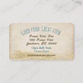 Carte De Visite Vague océanique (Dos)