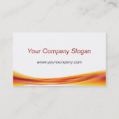 Carte De Visite vague orange (Dos)