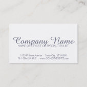 Carte De Visite vague percée (Dos)