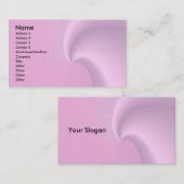 Carte De Visite Vague rose (Devant / Derrière)
