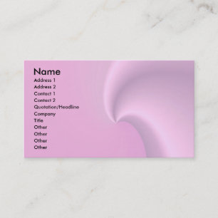 Carte De Visite Vague rose