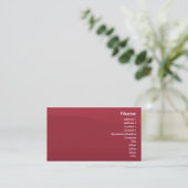 Carte De Visite Vague Rubyred - affaires (Debout devant)