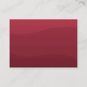 Carte De Visite Vague Rubyred - potelée (Dos)