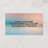 Carte De Visite Vague sonore | Arrière - plan de texture de verre (Dos)