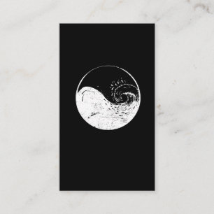 Carte De Visite Vague surfante de plage de cadeau de Taoism de