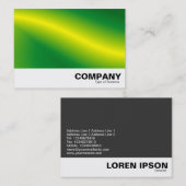 Carte De Visite Vague verte Abstraite (Devant / Derrière)