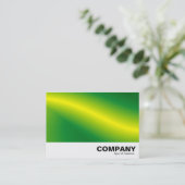 Carte De Visite Vague verte Abstraite (Debout devant)