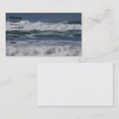 Carte De Visite Vagues (Devant / Derrière)