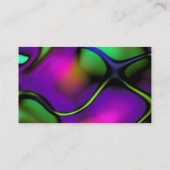 Carte De Visite Vagues Abstraites Gras brillant Funky Creative Fun (Dos)