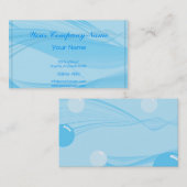 Carte De Visite Vagues bleues (Devant / Derrière)