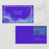 Carte De Visite Vagues célestes Abstraites et Parties scintillant (Devant / Derrière)