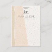 CARTE DE VISITE VAGUES CÉRAMIQUES BLANCHES ABSTRAITES ÉCRASSER AFF (Devant)