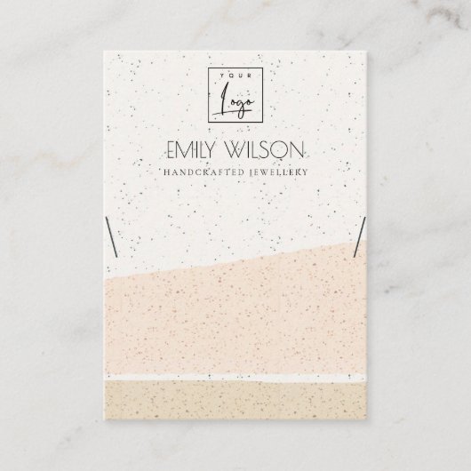 CARTE DE VISITE VAGUES CÉRAMIQUES BLEUES ABSTRAITES LARGE DE COUCH (Devant)