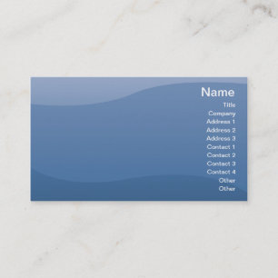 Carte De Visite Vagues de bleu - affaires