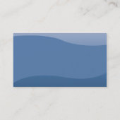 Carte De Visite Vagues de bleu - affaires (Dos)