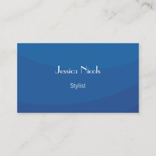 Carte De Visite Vagues de bleu du styliste
