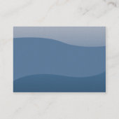 Carte De Visite Vagues de bleu - potelées (Dos)