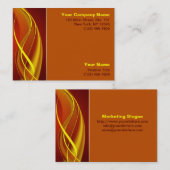 Carte De Visite Vagues de flamme (Devant / Derrière)