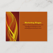 Carte De Visite Vagues de flamme (Dos)