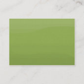 Carte De Visite Vagues de Foamgreen - potelées (Dos)