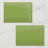 Carte De Visite Vagues de Foamgreen - potelées (Devant / Derrière)