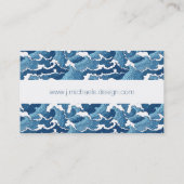 Carte De Visite Vagues de résumé (Dos)