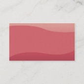 Carte De Visite Vagues de rose - affaires (Dos)