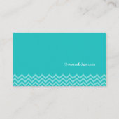 Carte De Visite Vagues d'océan bleu moderne (Dos)