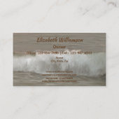 Carte De Visite Vagues et boulders 0893 (Dos)