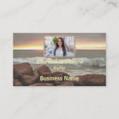 Carte De Visite Vagues et boulders 0893 (Devant)