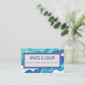 Carte De Visite Vagues et couleur (Debout devant)