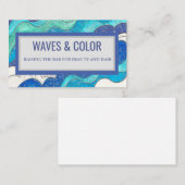Carte De Visite Vagues et couleur (Devant / Derrière)