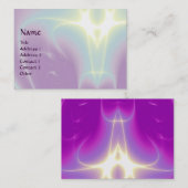 Carte De Visite VAGUES LÉGÈRES, Violet, Violet, Blanc (Devant / Derrière)