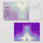 Carte De Visite VAGUES LÉGÈRES, Violet, Violet, Blanc (Devant / Derrière)