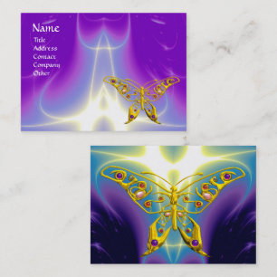 Carte De Visite VAGUES LUMINEUSES À BOUTEILLE HYPER, Rose, Violet,