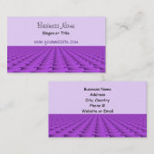 Carte De Visite Vagues Modernes de Design Violet (Devant / Derrière)