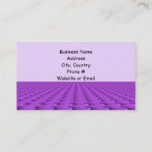 Carte De Visite Vagues Modernes de Design Violet (Dos)