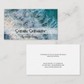Carte De Visite Vagues | Photographe (Devant / Derrière)