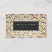 Carte De Visite Vagues rétro (Devant)